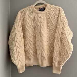 Vintage Cable-knit Fisherman Sweater